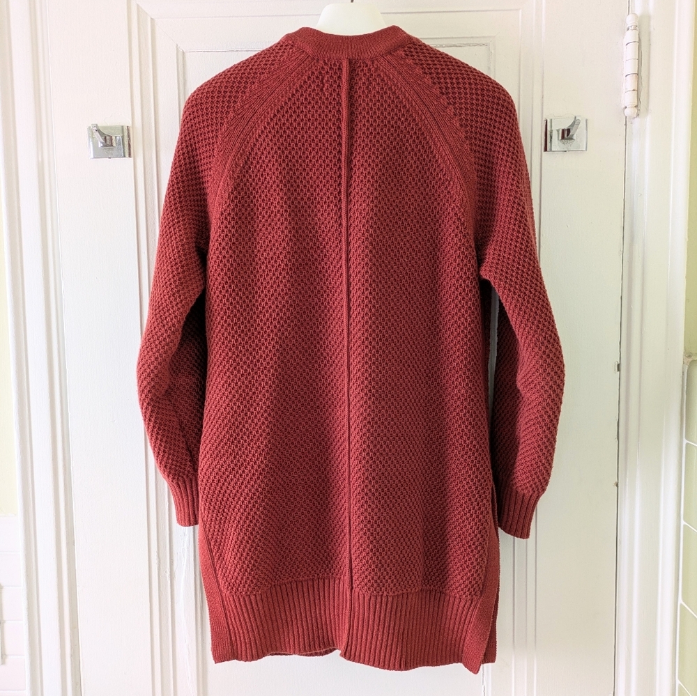 love, hanna Long Brick-colored Cardigan - Picture 4 of 4